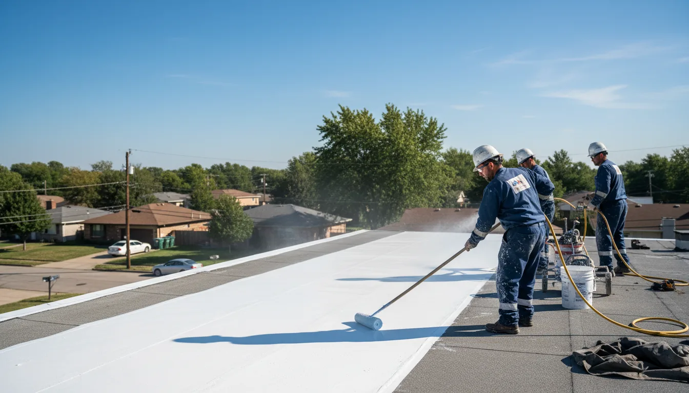 Commercial roof coating in Adelphi, OH near me